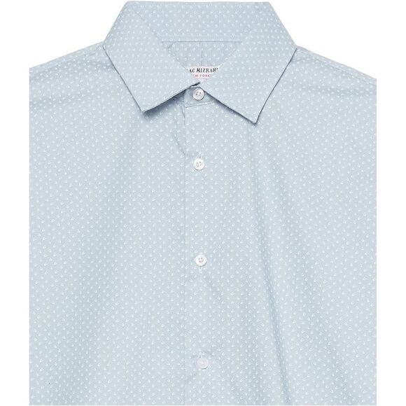 Isaac Mizrahi Boy's Long Sleeve Button Down Shirt size 10 Blue - Picture 2 of 4